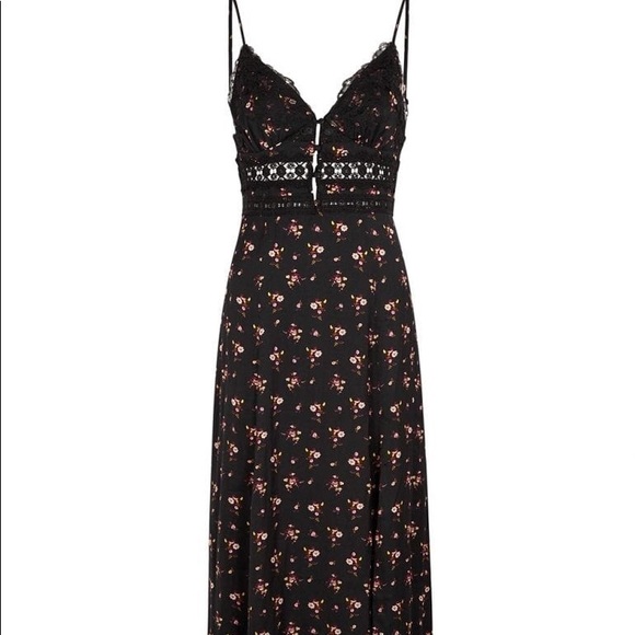 Free People Intimately Out and About Satin Floral Maxi Slip Dress - Picture 9 of 13